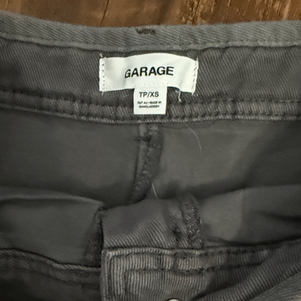 Garage Dark Gray Utility Mini Skirt - Picture 3 of 4
